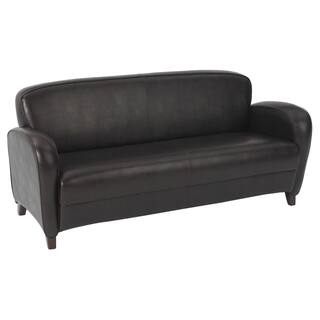 Office Sofas Couches Online At Our Best Living Office Star Products Embrace Eco Leather Sofa With Cherry Finish