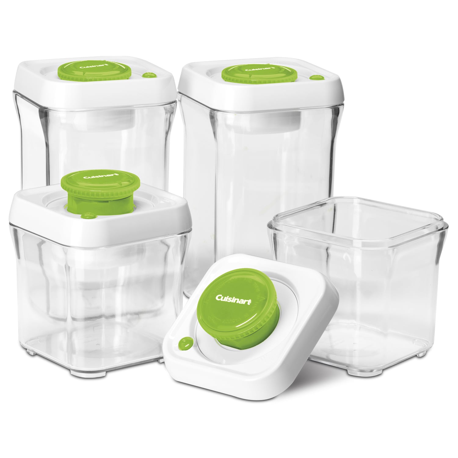 Fresh Edge 8-Piece Vacuum Sealed Food Storage Containers - Bed