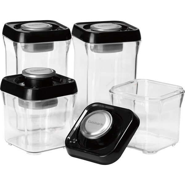 Fresh Edge 8-Piece Vacuum Sealed Food Storage Containers - Bed