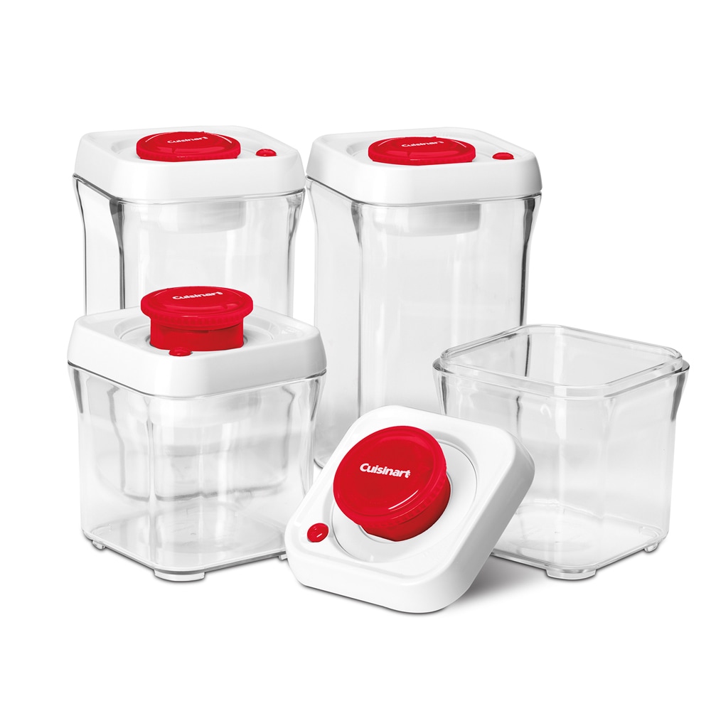 Fresh Edge 6-Piece Vacuum Sealed Food Storage Containers - Bed
