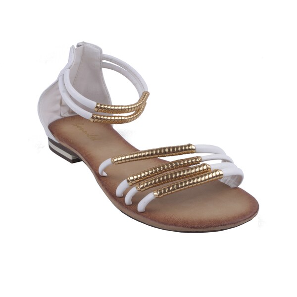 3 strap flat sandals