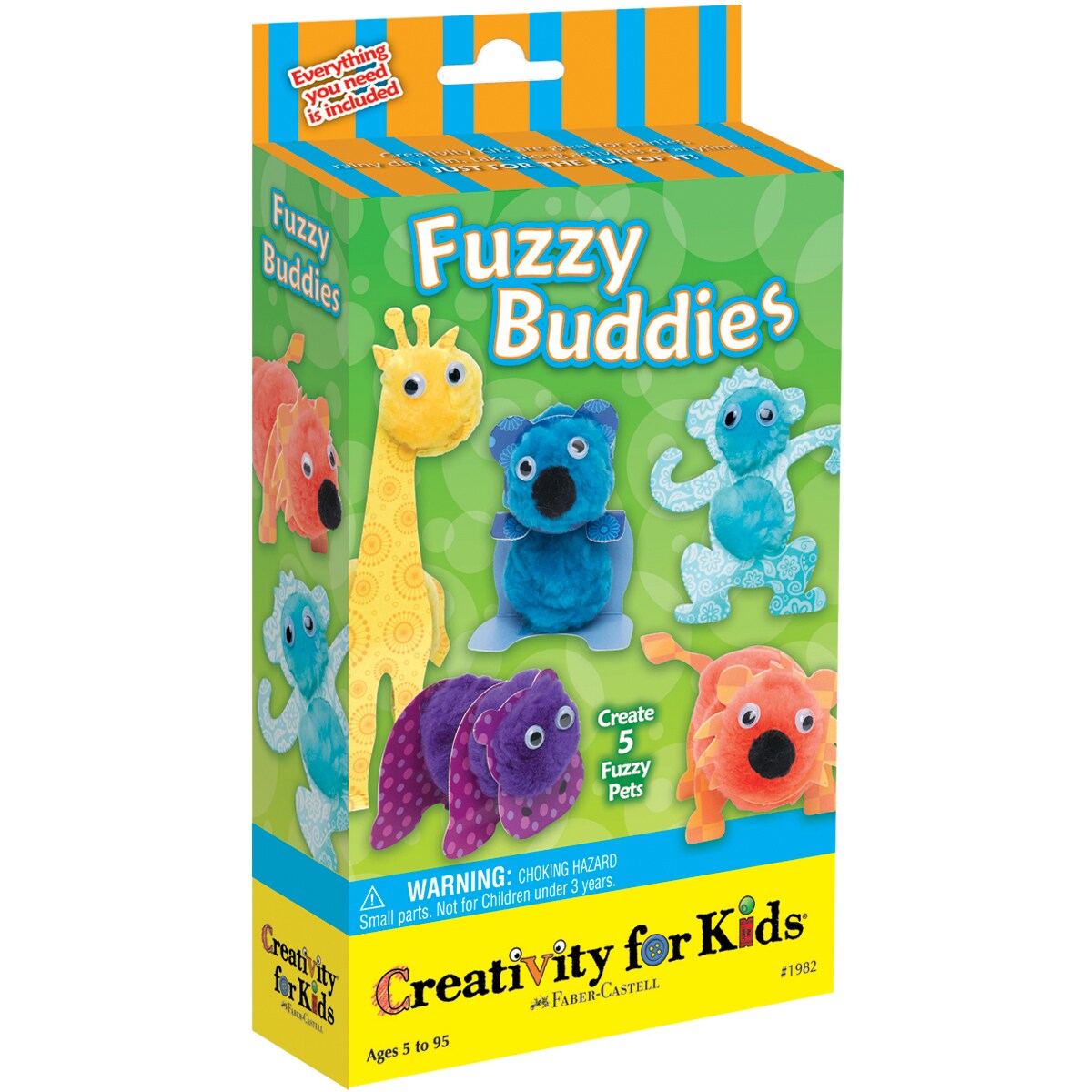 Creativity For Kids Activity Kits fuzzy Buddies (makes 5)