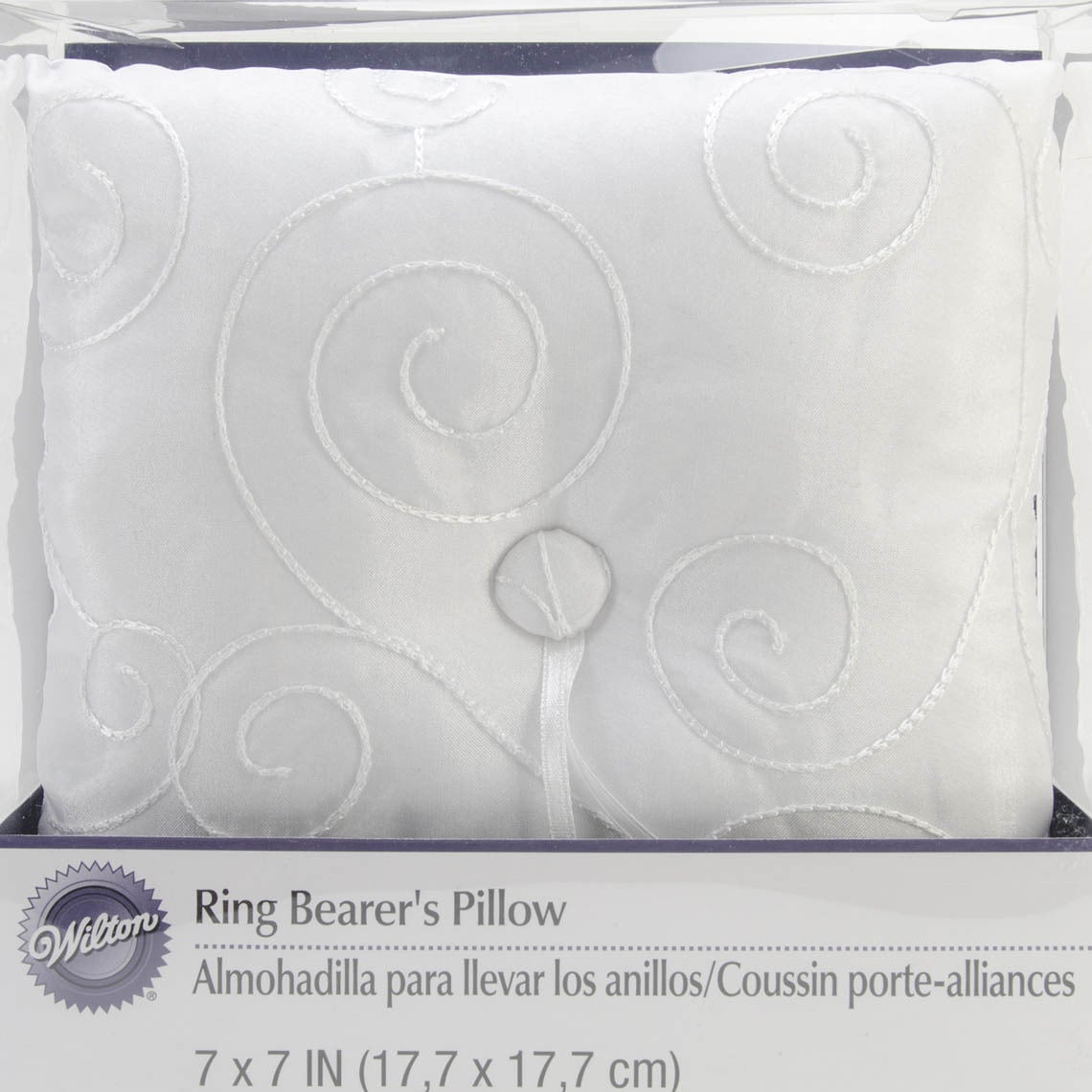 Wedding Ring Pillow swirl