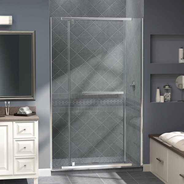 DreamLine Vitreo X 46 to 46.75 inch Frameless Pivot Shower Door