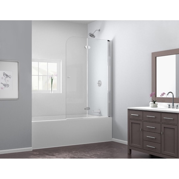 DreamLine EZ fold 36 inch Frameless Hinged Tub Door DreamLine Shower Doors