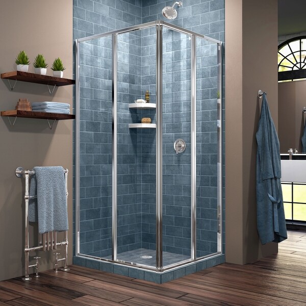DreamLine Cornerview 34 1/2 in. by 34 1/2 in. Framed Sliding Shower Enclosure