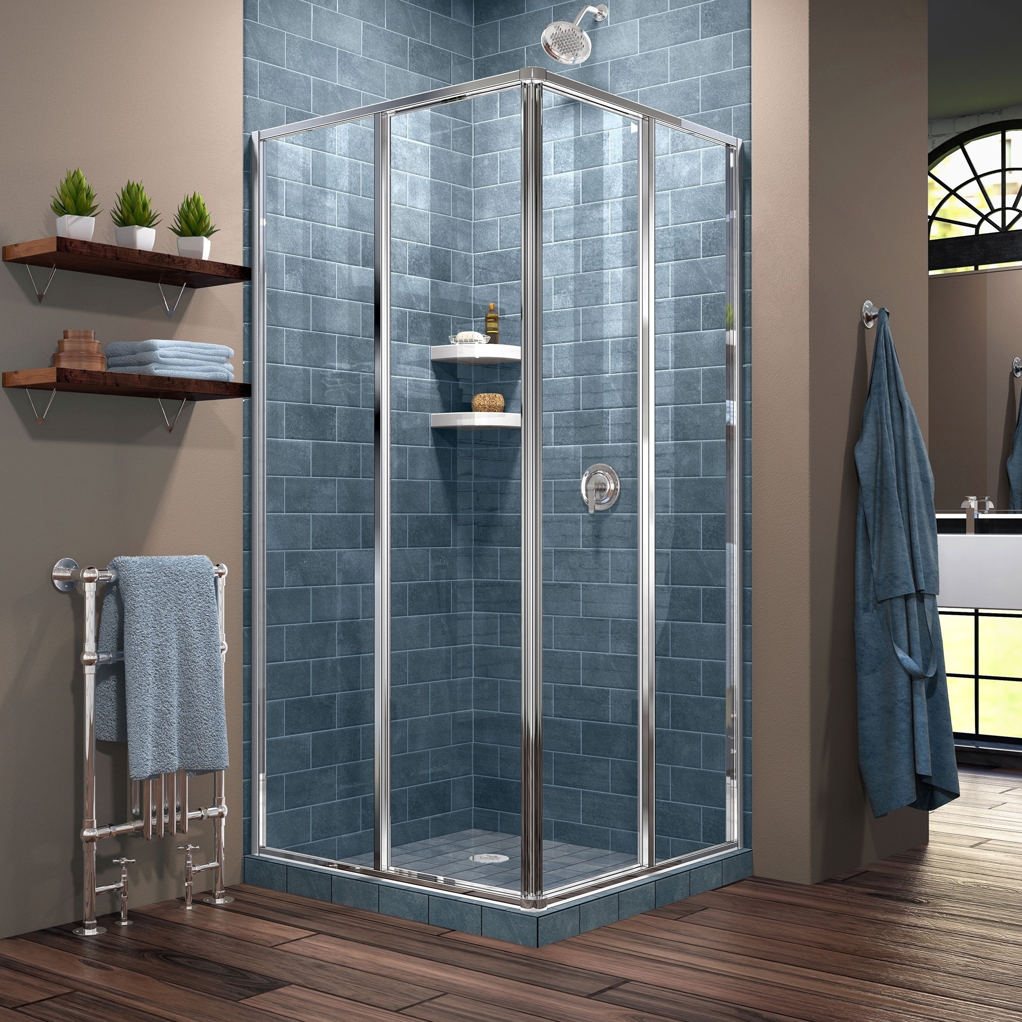 Dreamline Cornerview 34 1/2 X 34 1/2 Framed Sliding Shower Enclosure