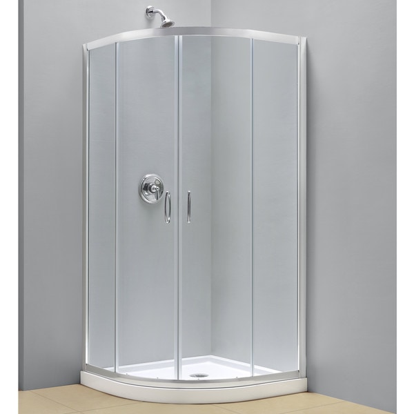 DreamLine Prime 31-3/8" X 31-3/8" Frameless Clear Glass Sliding Shower ...