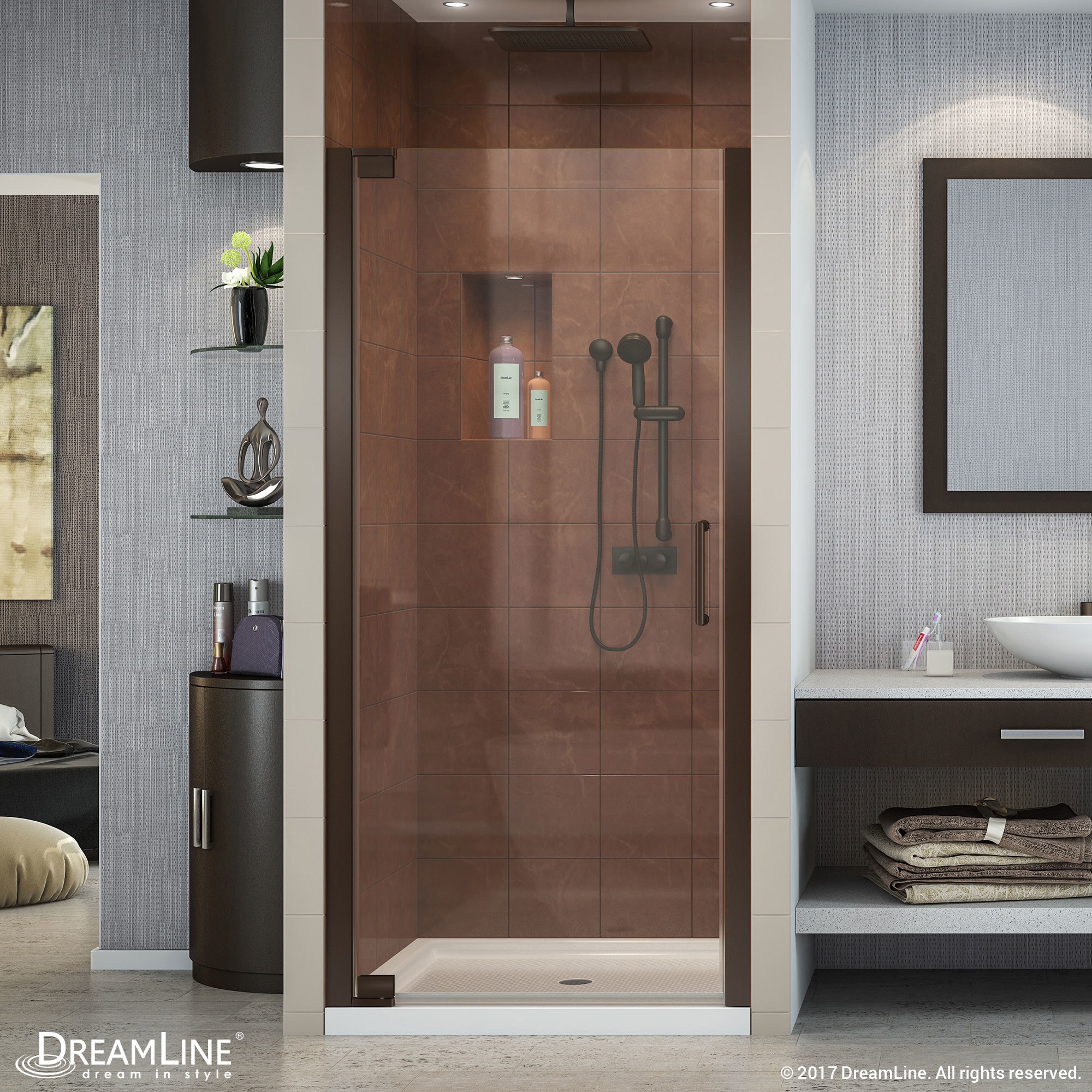 Dreamline Elegance 34 36 In W X 72 H Frameless Pivot Shower Door Dreamline Elegance 34 36 In W X 72 H Frameless Pivot Shower Door