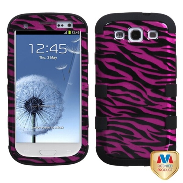 BasAcc Zebra Skin Hot Pink/ Black Case For Samsung Galaxy S3 III i9300 BasAcc Cases & Holders