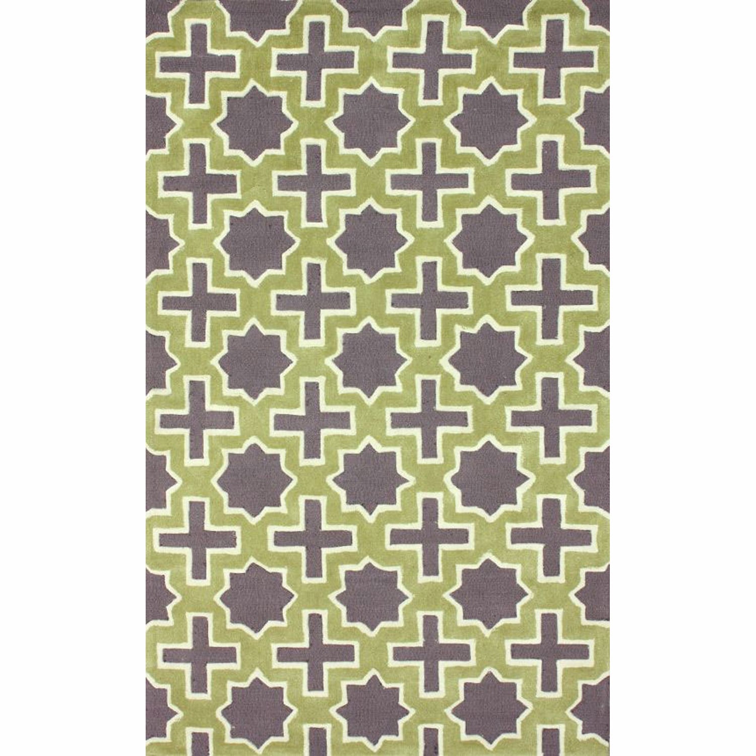 Nuloom Handmade Indoor / Outdoor Marrakesh Trellis Green Rug (5 X 8)