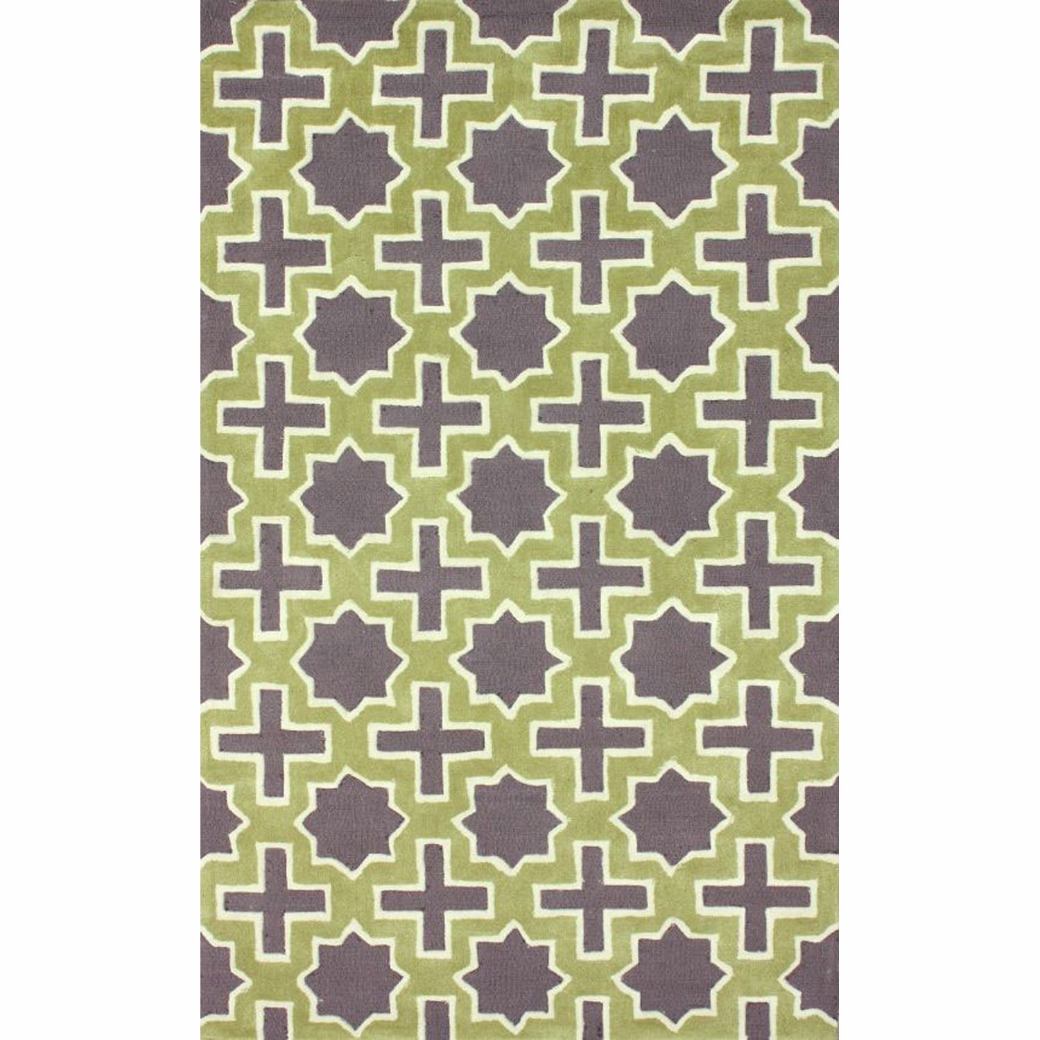 Nuloom Handmade Indoor / Outdoor Marrakesh Trellis Green Rug (76 X 96)