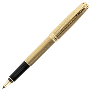 Parker Sonnet Chiseled 23K Gold Plated GT Roller Ball Pen Parker Rollerball Pens