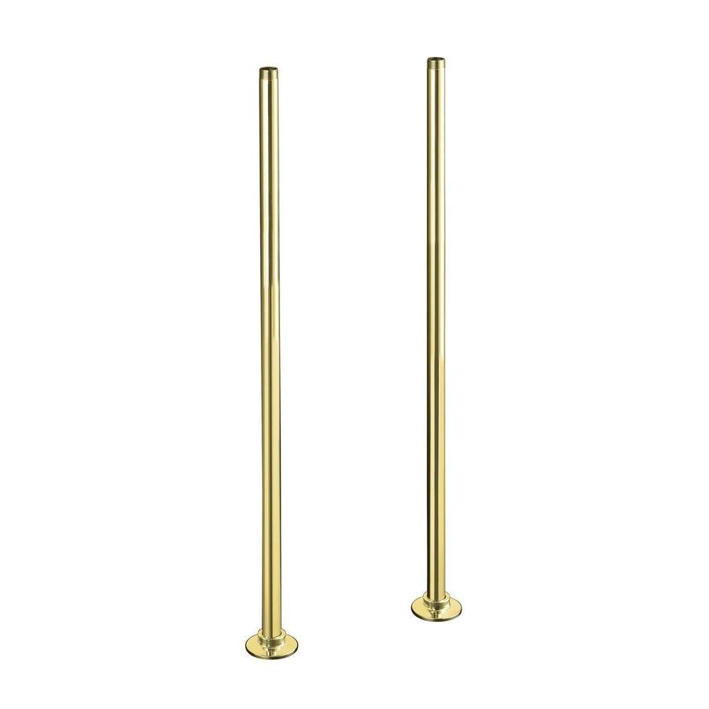 Kohler Antique Riser Long Polished Brass Tube