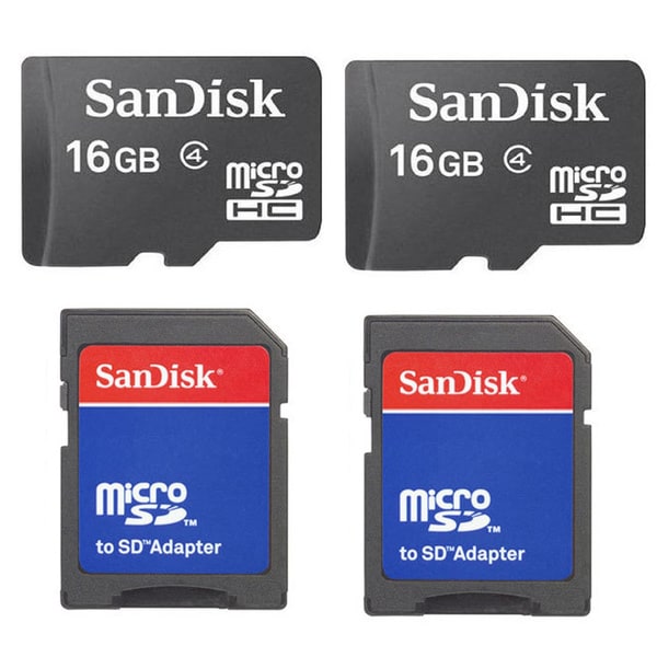 16GB MicroSD Memory Card with SD Adapter (Pack of 2)   15358704