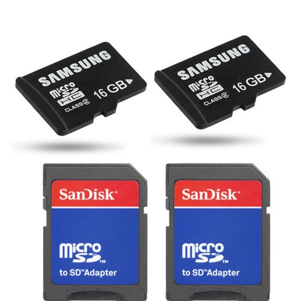 Shop Samsung 16gb Micro SDHC Class 2 Memory Card with SD Adapter (Pack
