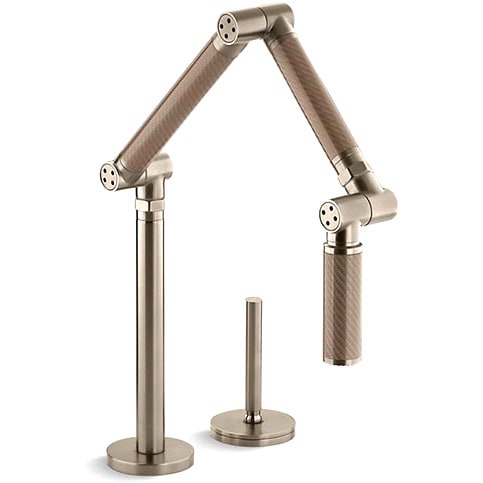 Kohler Karbon Bronze Deck mount Articulating Kitchen Faucet