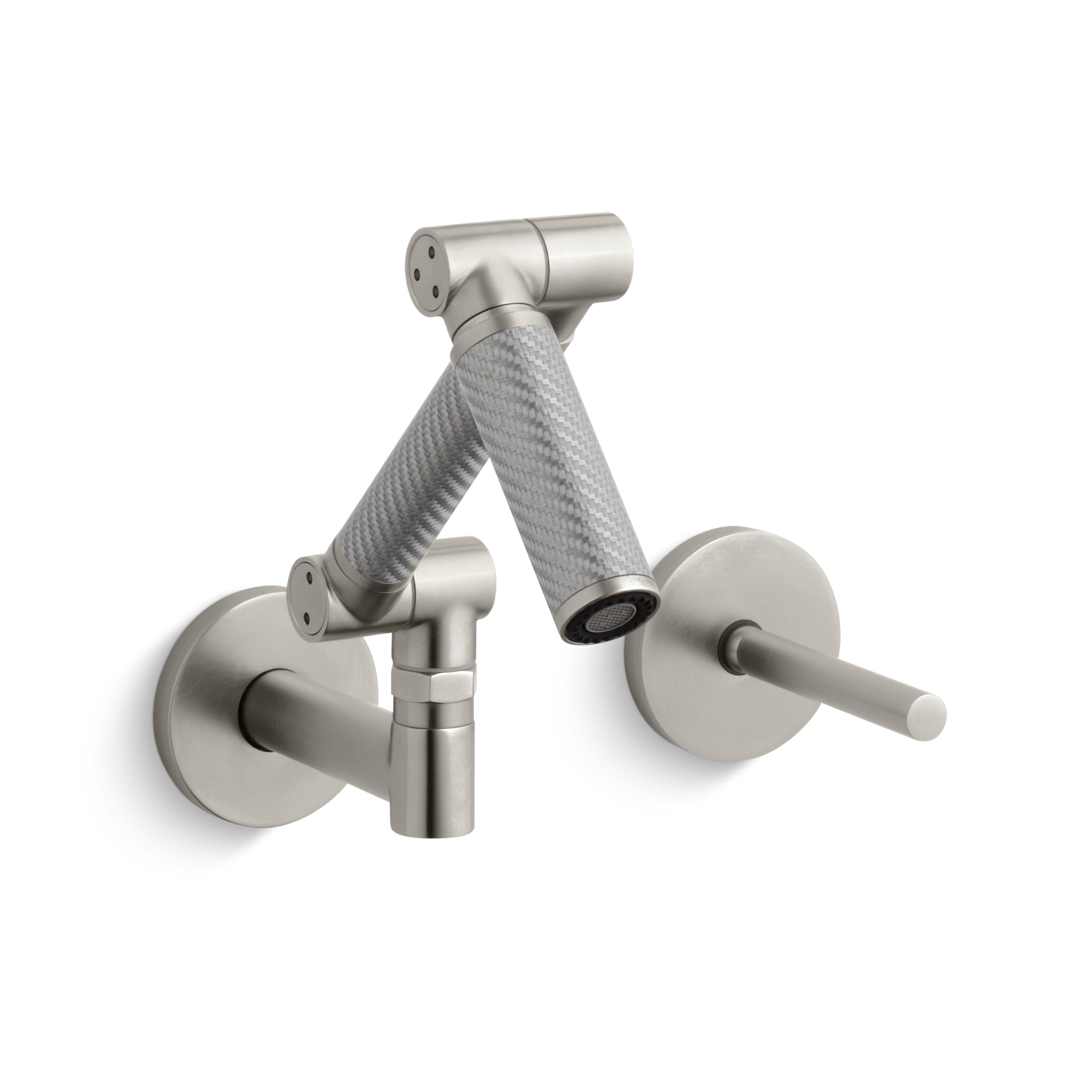 Kohler Karbon Nickel Wall mount Lavatory Faucet