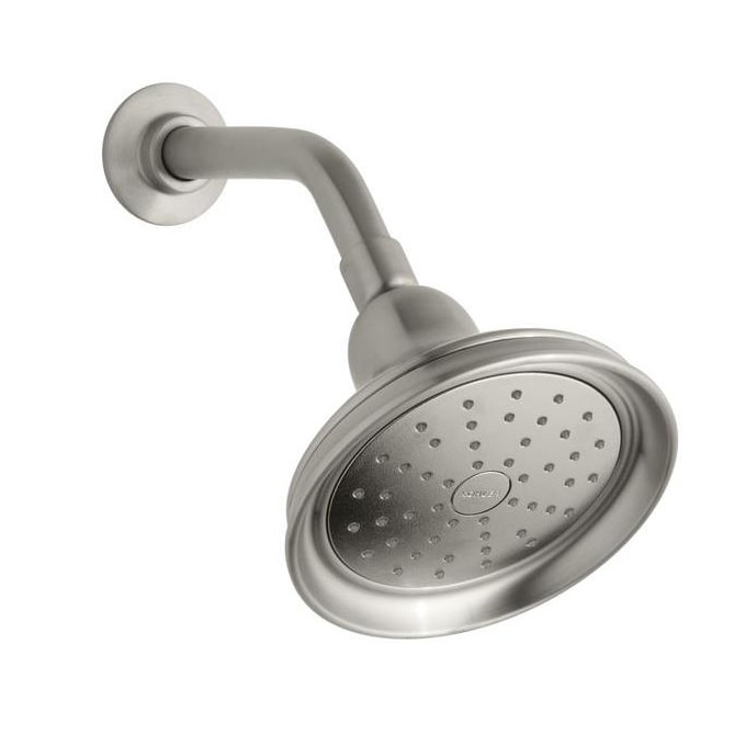 Kohler Bancroft Brushed Nickel Single Function Shower Head With Katalyst Spray