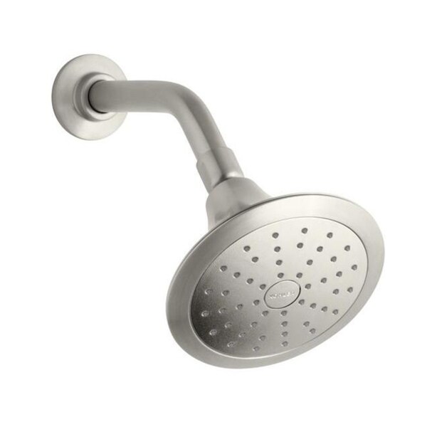 Kohler Forte Vibrant Brushed Nickel Single Function Shower Head with