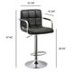 Black Adjustable Retro Bar Stool - Thumbnail 1