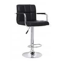 Black Adjustable Retro Bar Stool