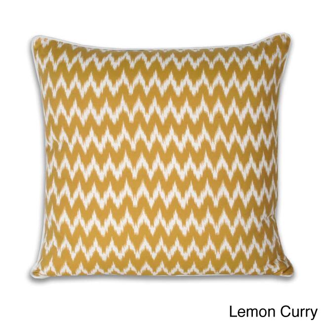Thro Ian Ikat Faux Linen 20-inch Decorative Pillow