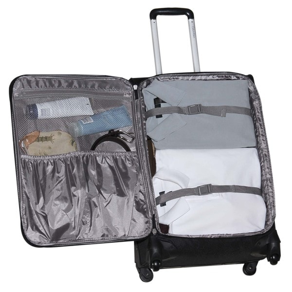 calvin klein 4 wheel suitcase