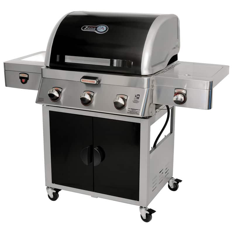 Brinkmann Zone 5-in-1 Cooking System Dual Fuel 3-burner Gas Grill