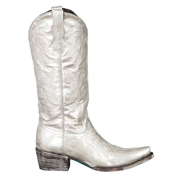 cheap silver cowboy boots