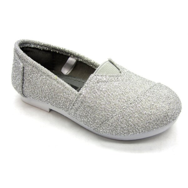 childrens silver ballerina shoes