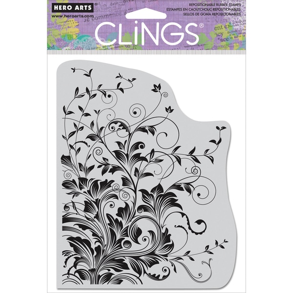 Hero Arts Cling Stamps-Leafy Vines
