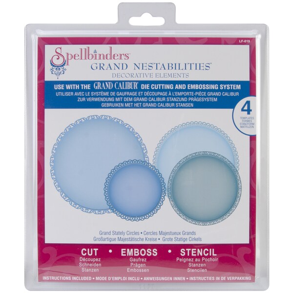 Spellbinders Grand Calibur Nestabilities Dies Stately Circles Spellbinders Cutting & Embossing Dies