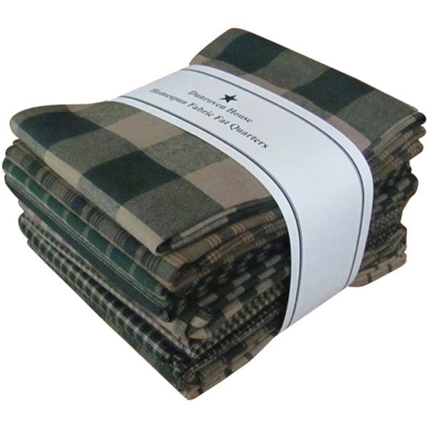 Shop Fat Quarter BundlesGreen Homespun 12 pieces 18"X22"Green Free
