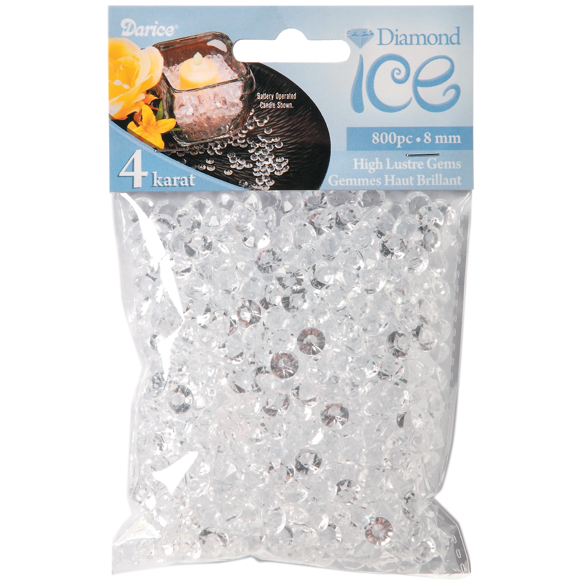 Diamond Ice Gems 800/pkg clear