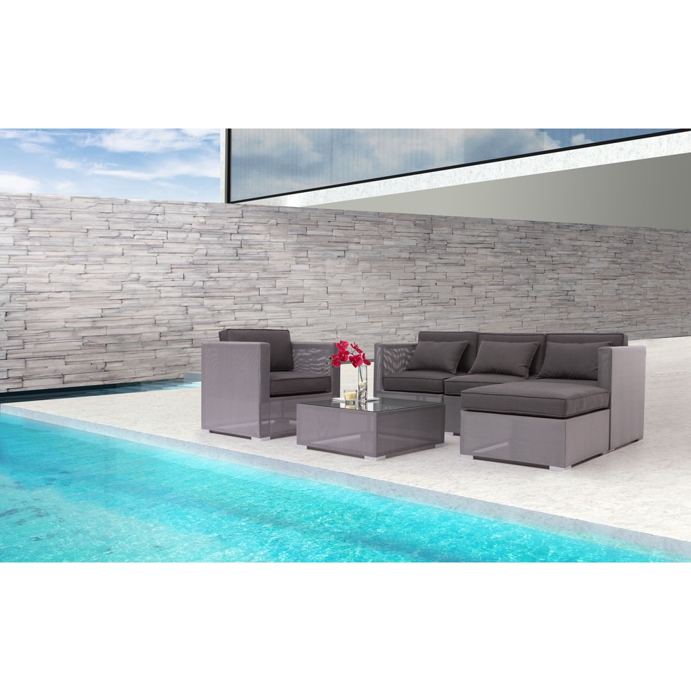 Clear Water Bay Grey Ottoman