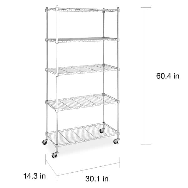 Whitmor 5-tier Storage Rack | Overstock.com Shopping - The Best Deals ...