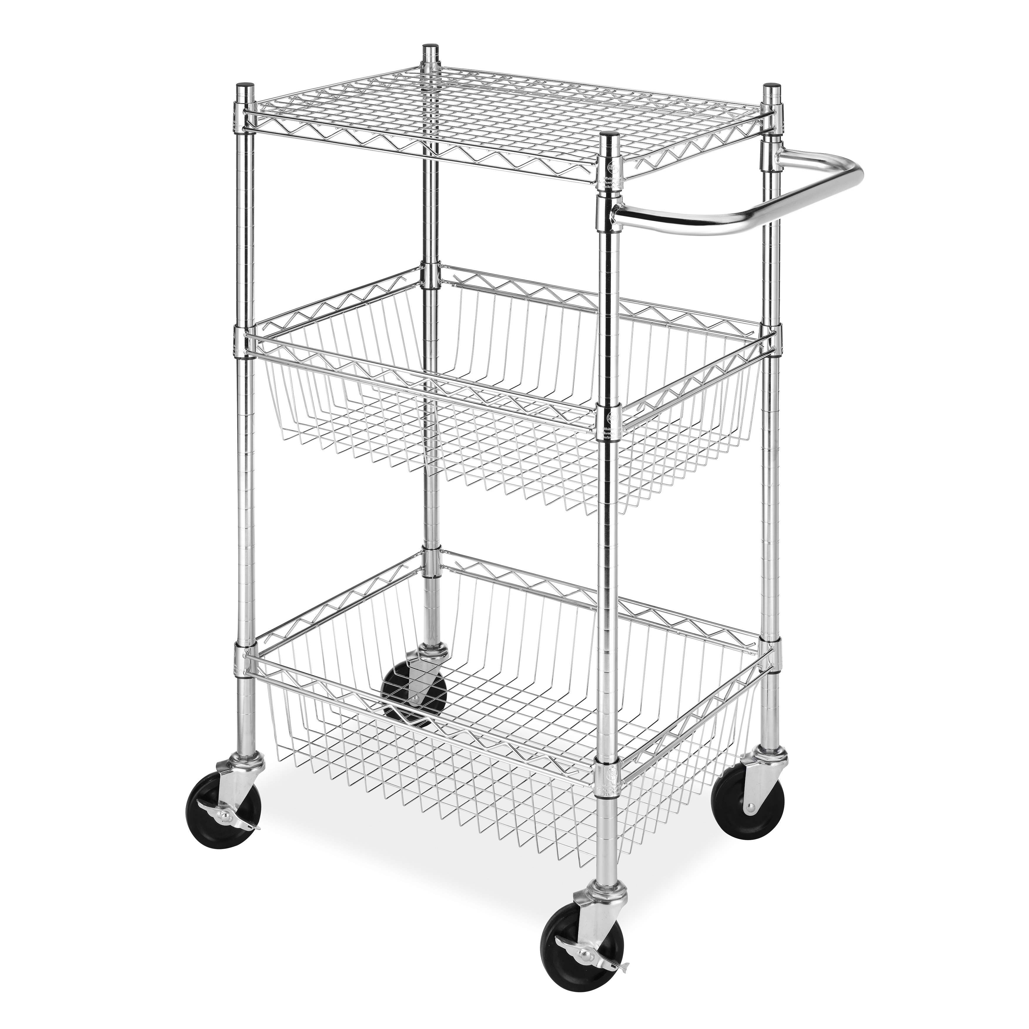 Whitmor Supreme Steel Utility Cart 7997320 Whitmor Supreme Steel Utility Cart