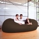 preview thumbnail 3 of 22, Jaxx 7' Bean Bag Sofa Chocolate