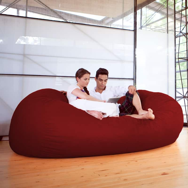 Jaxx 7' Bean Bag Sofa - Cinnabar