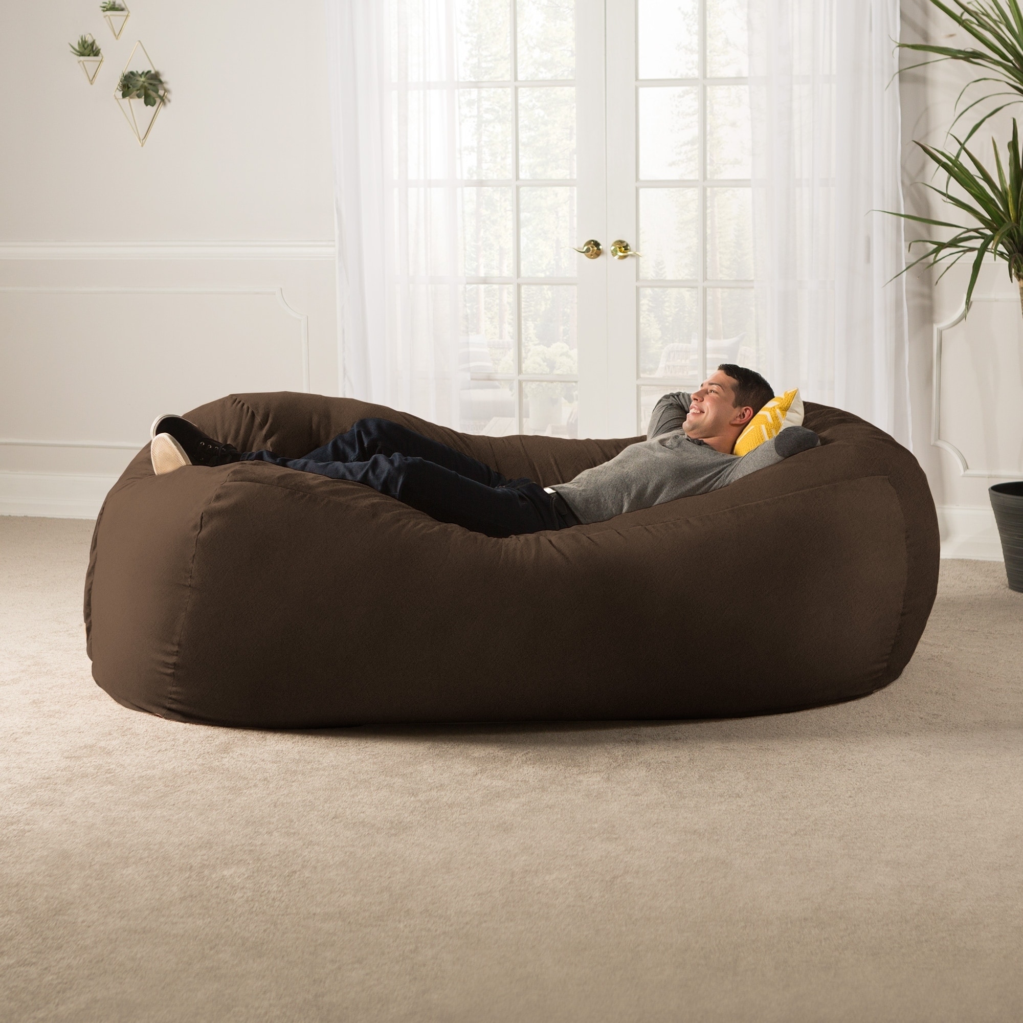 Large Bean Bag Sofa Cover Living Room Lazy Lounger Chair Protect Cover  56FT US  eBay