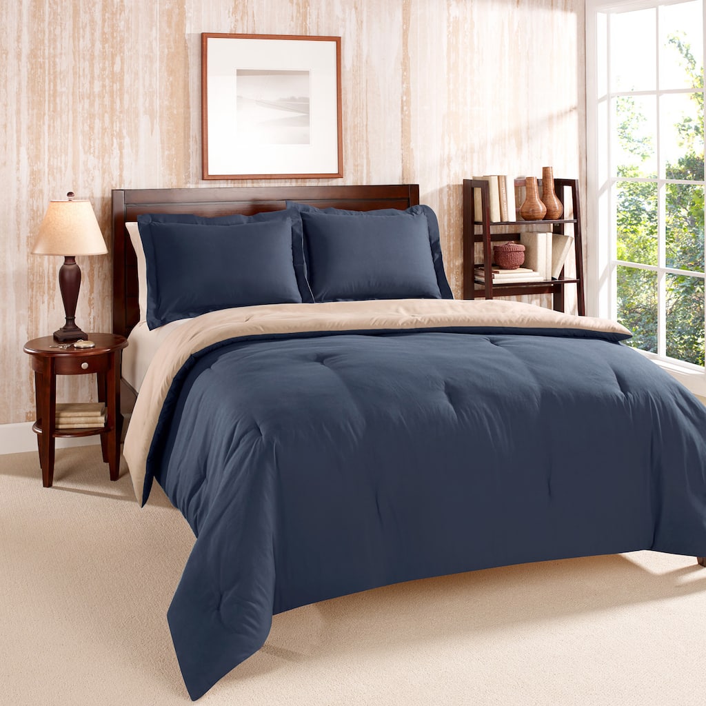 Tommy Hilfiger Solid Reversible 3-piece Comforter Set