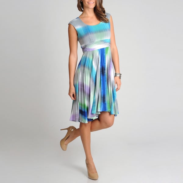 R & M Richards Women's Ombre Novelty Print Dress R & M Richards Casual Dresses