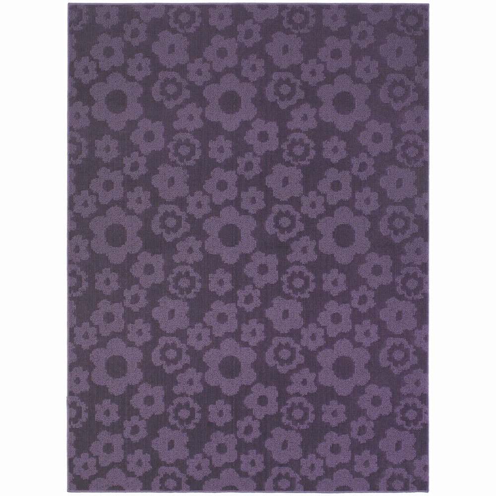 Petal Purple Area Rug (5 X 7)