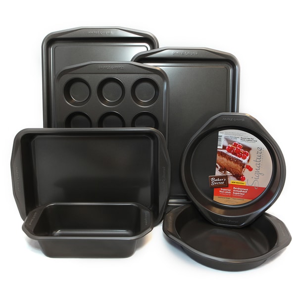 Baker's Secret Signature 7 piece Bakeware Set Baker's Secret Metal Bakeware