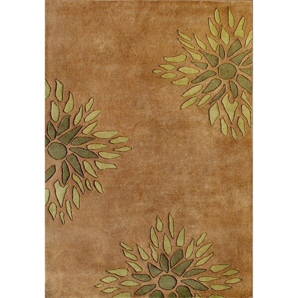 Alliyah Handmade Brown New Zealand Blend Wool Rug