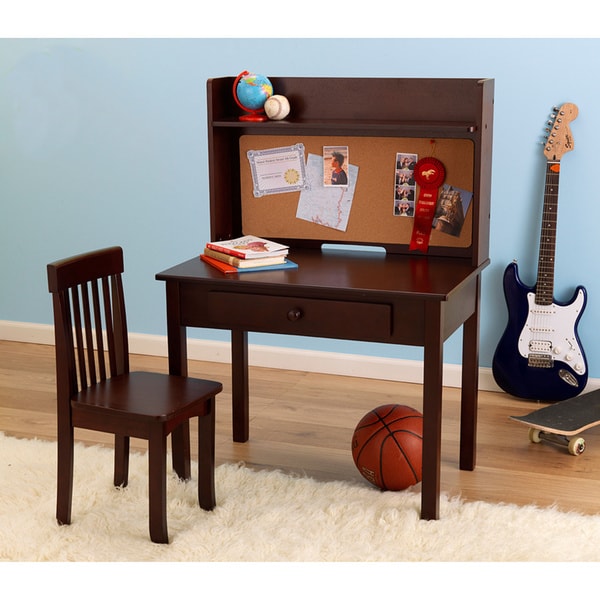 standing desk under shelf