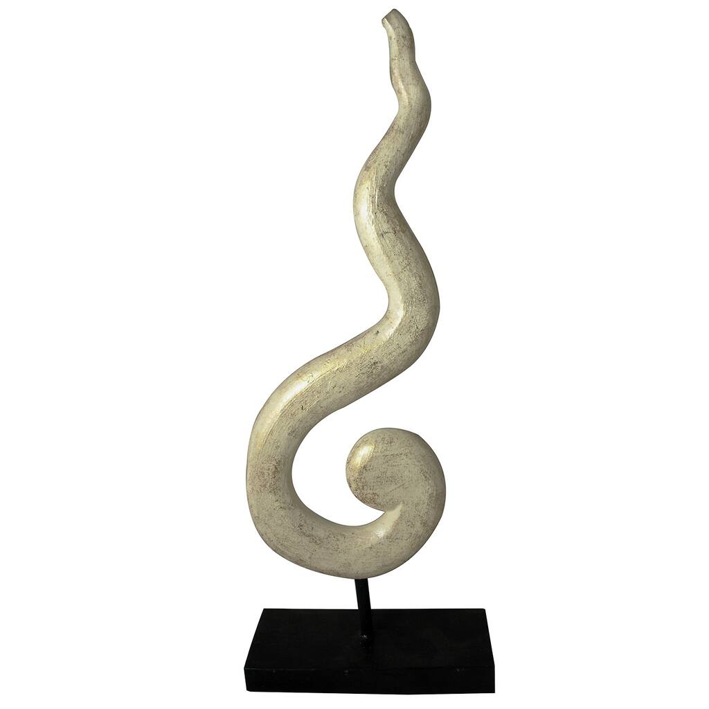 Speckled Gold Abstract Swirl Figure (Indonesia)