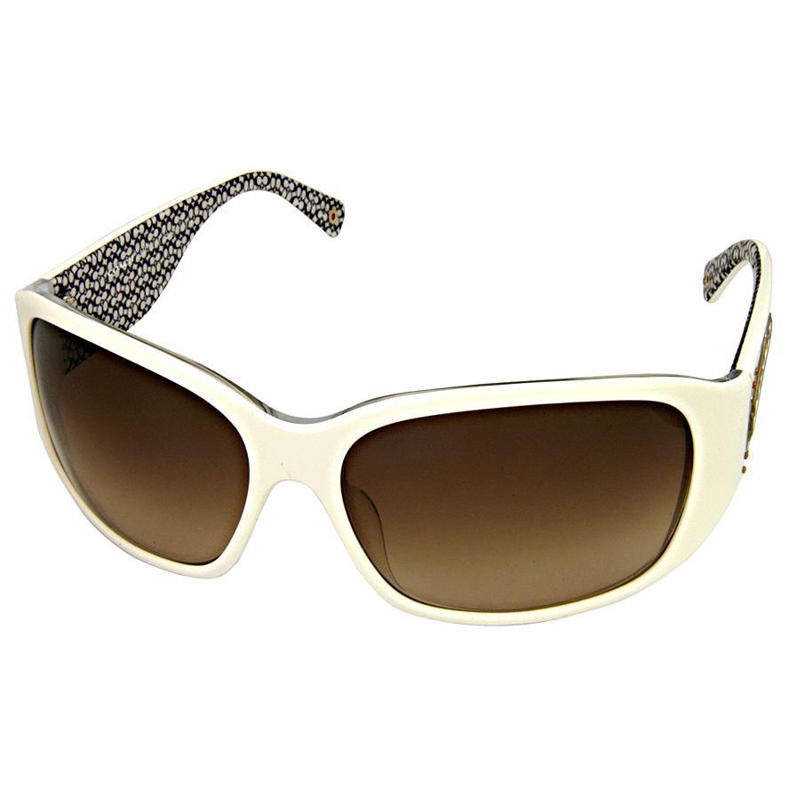 Coach Madeline S498 White Sunglasses