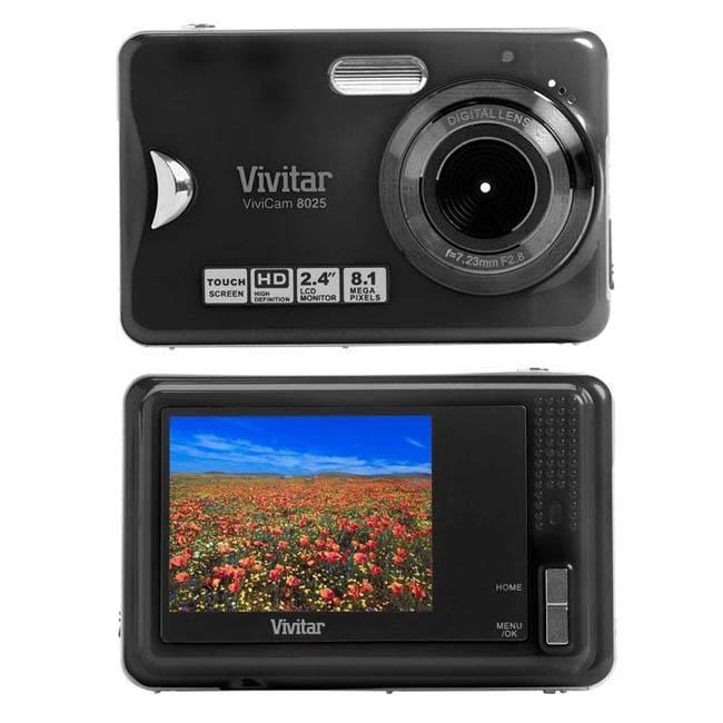 Vivitar ViviCam 8025 8.1 MP Black Digital Camera  